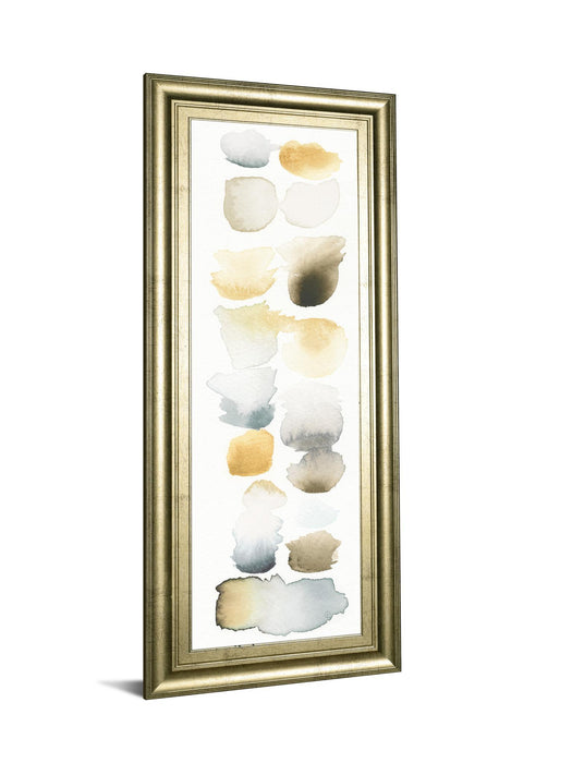 Watercolor Swatch Panel Il By Elyse De Neige - Framed Print Wall Art - White