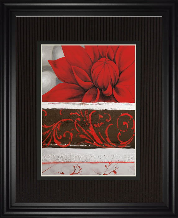 Sumptuous Red By Jasmin Zara Copley - Framed Print Wall Art - Red