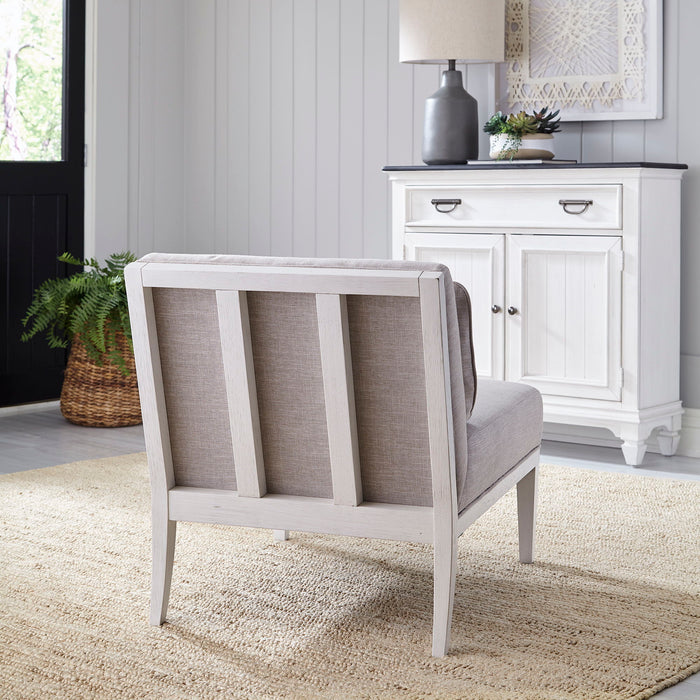 Allyson Park - Upholstered Accent Chair - Wirebrushed White