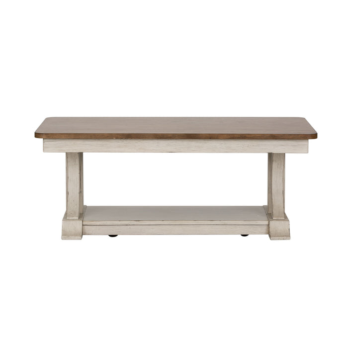 Farmhouse Reimagined - Rectangular Cocktail Table - White