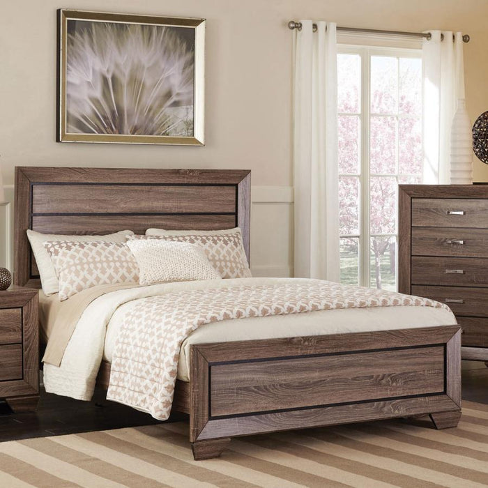 Kauffman - Wood Panel Bed