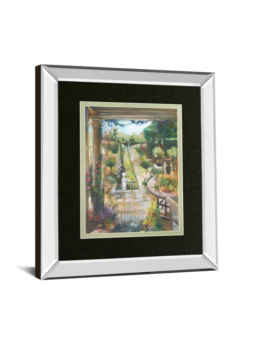 Serenity By Marysia - Mirror Framed Print Wall Art - Green