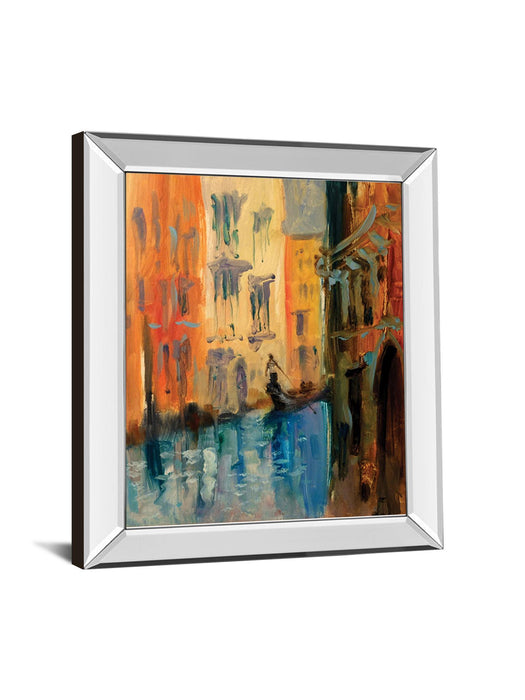 Venice I By Anne Farrall Doyle - Mirror Framed Print Wall Art - Orange