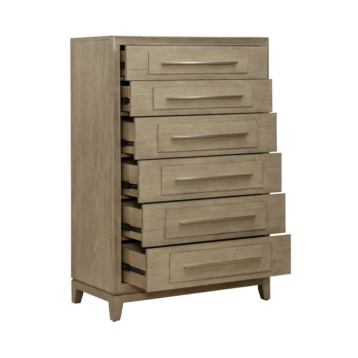 Brentwood - 6 Drawer Chest - Sandstone