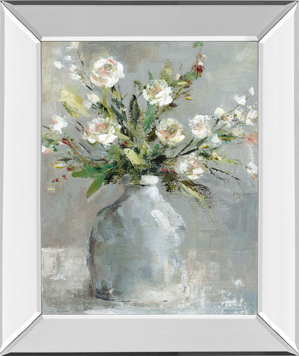 Country Bouquet I By Carol Robinson - Mirror Framed Print Wall Art - Dark Gray