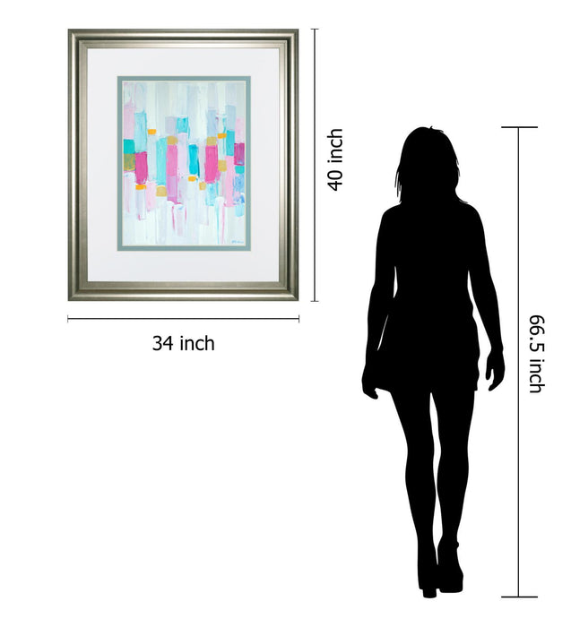 Cool Rhizome I By Ann Marie Coolick - Framed Print Wall Art - Blue