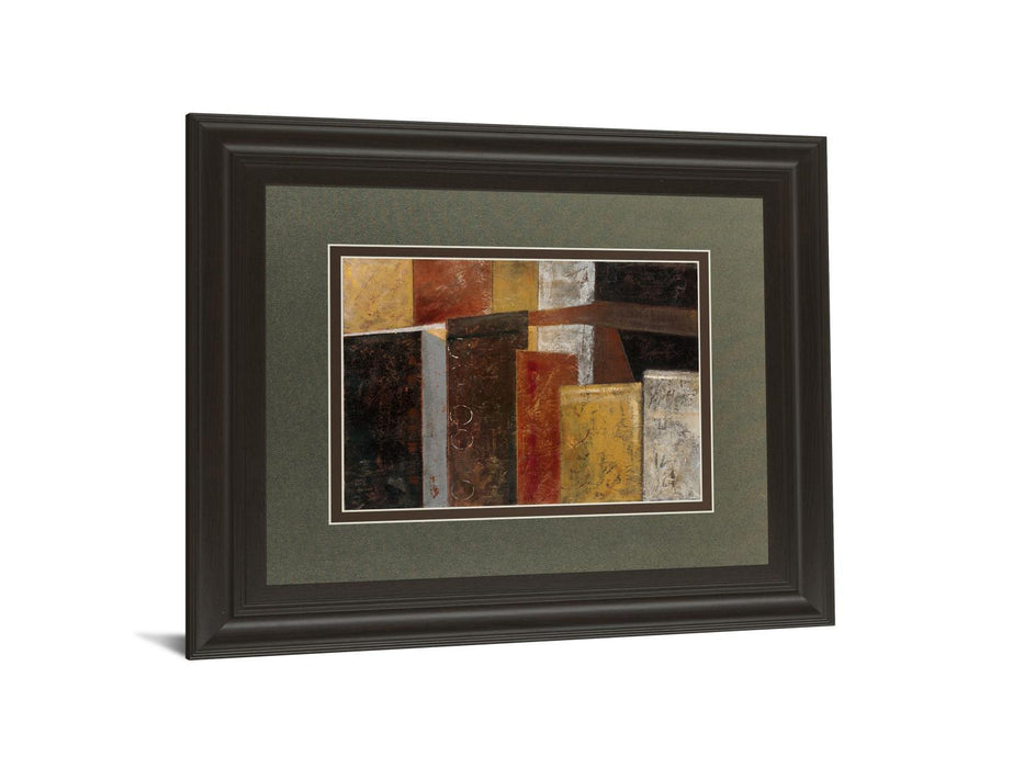 In The City I By Carol Robinson - Framed Print Wall Art - Dark Brown