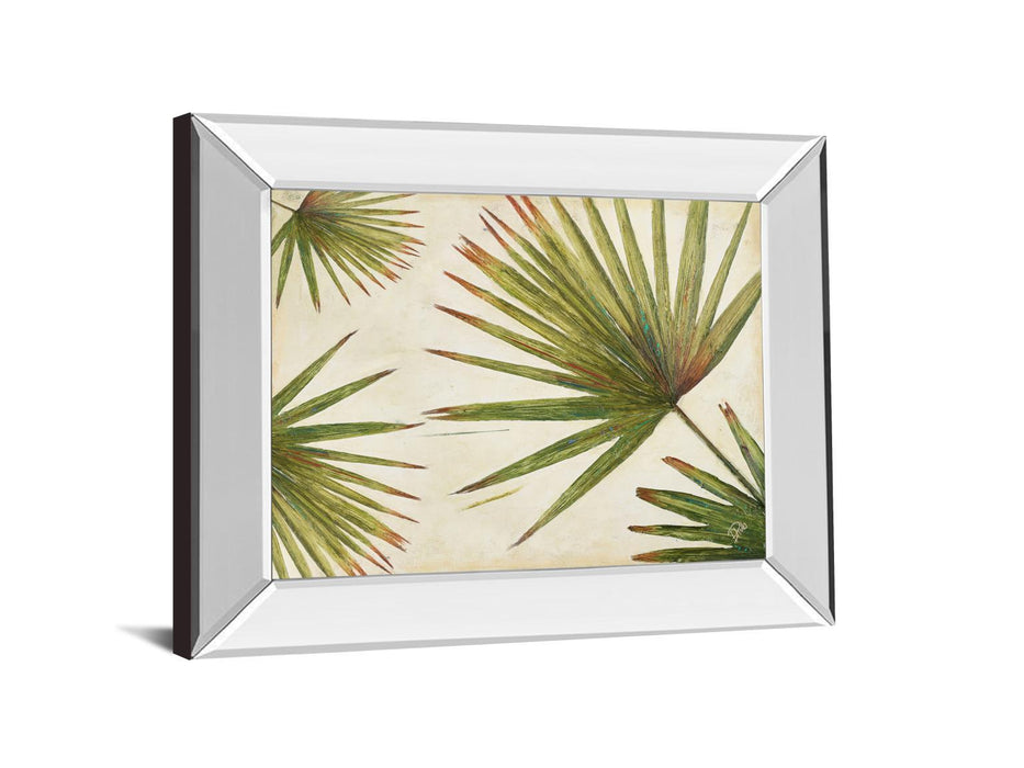 Organic Il By Patricia Pinto - Mirror Framed Print Wall Art - Green