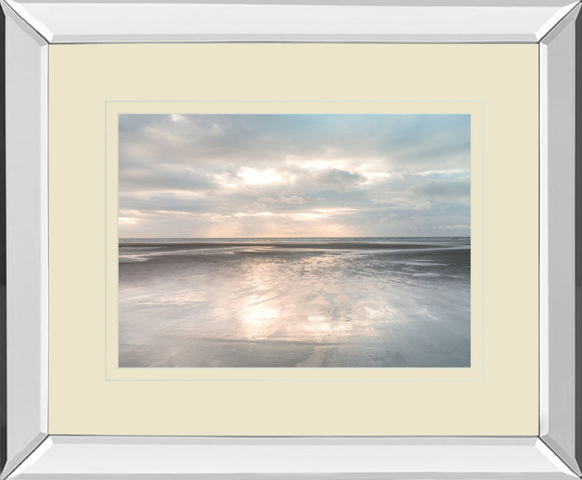 Silver Sands By Assaf Frank - Mirror Framed Print Wall Art - Dark Gray