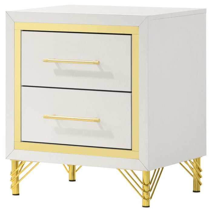 Lucia - 2-Drawer Nightstand - White