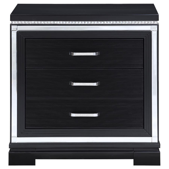 Cappola - 2-Drawer Nightstand - Black