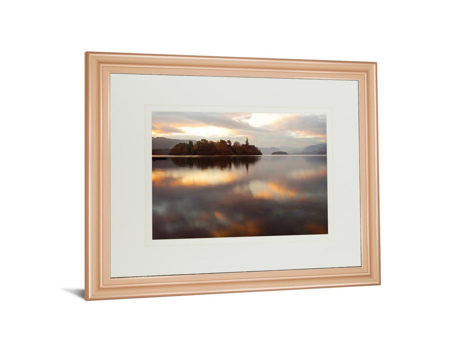 Golden Lake By Peter Adams - Wall Art - Gold