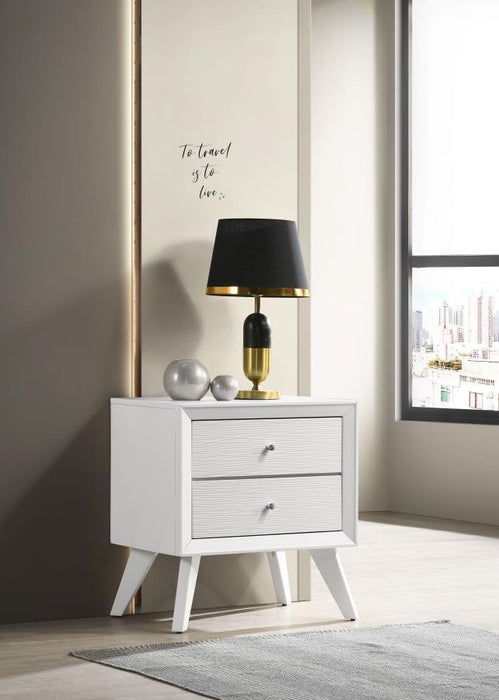 Janelle - 2-Drawer Nightstand - White