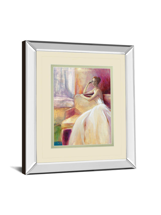 Getting Ready IIl By Sutton - Mirror Framed Print Wall Art - Purple