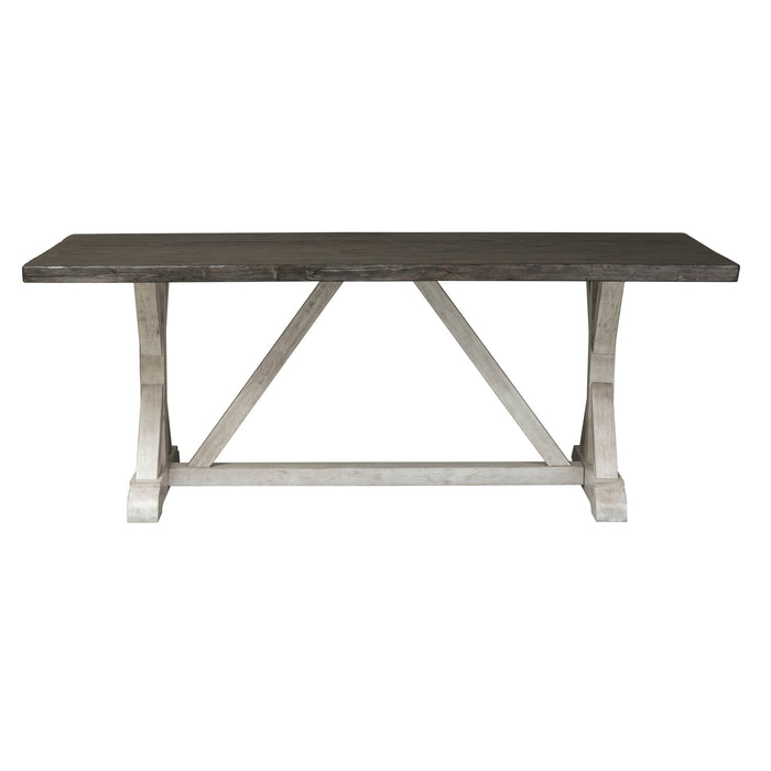 Willowrun - Trestle Table - Rustic White