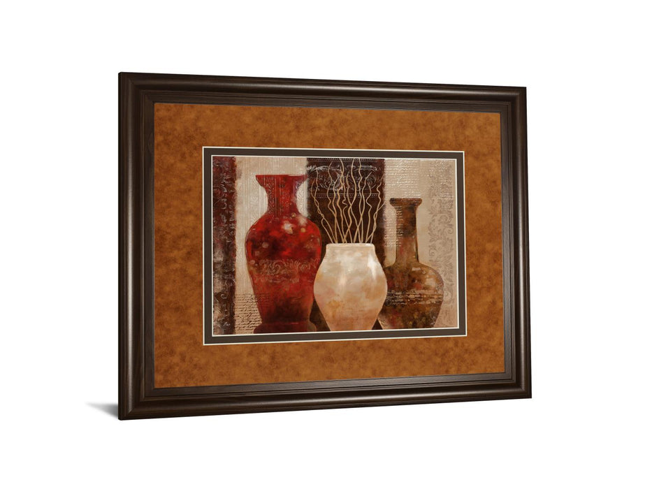 Mediterranean Style I By Nan - Framed Print Wall Art - Dark Brown