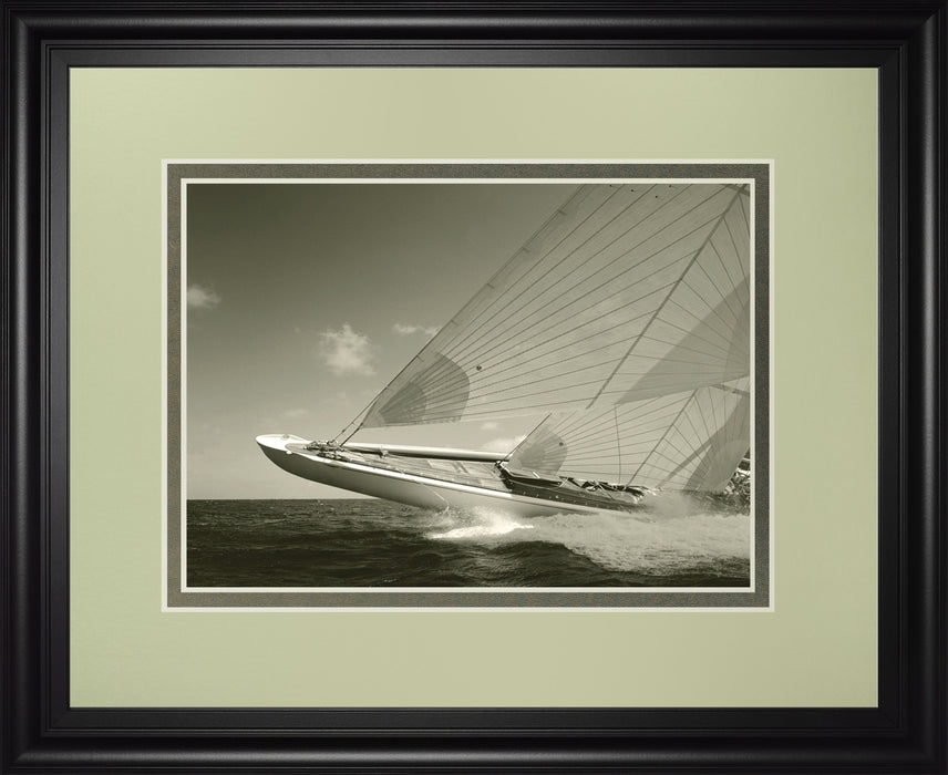 Sea Spray Il By Michael Kahn - Framed Print Wall Art - Black