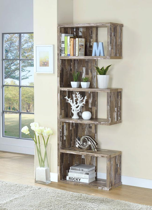 Joey - 5-tier Alternating Boxes Design Bookcase