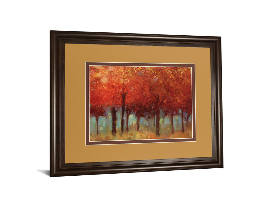 Red Forest By Asia Jensen - Framed Print Wall Art - Red