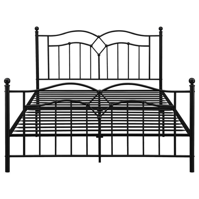 Klossen - Metal Queen Open Frame Bed - Black