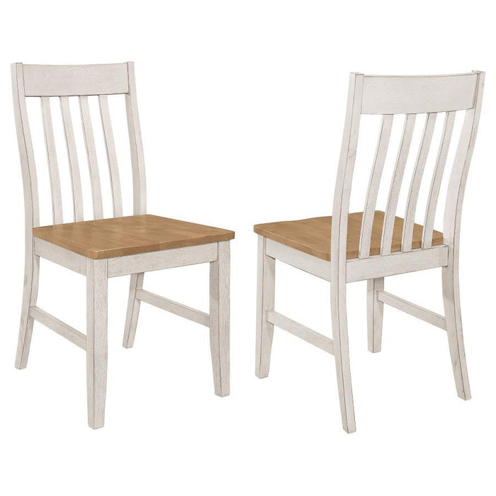 Kirby - Wood Dining Side Chair (Set of 2) - Rustic Off White