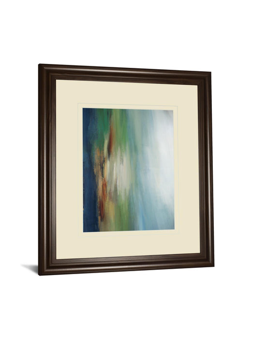 First Light By S. D'auguiar - Framed Print Wall Art - Blue