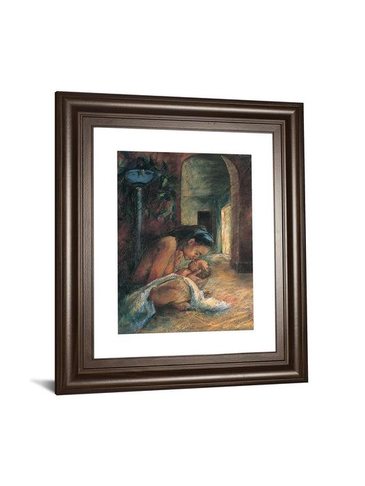 Katrina's Gold By Sharon Wilson - Framed Print Wall Art - Dark Brown