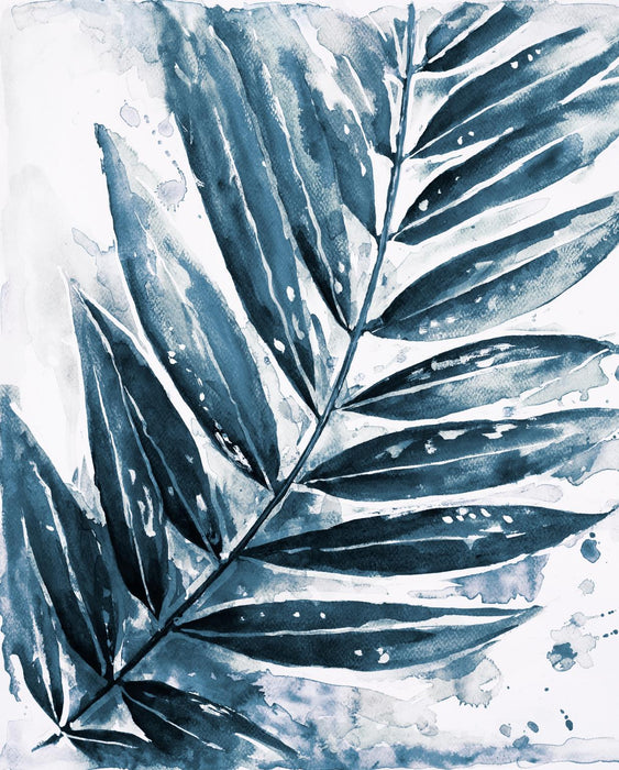 Small - Blue Jungle Leaf I By Patricia Pinto - Blue