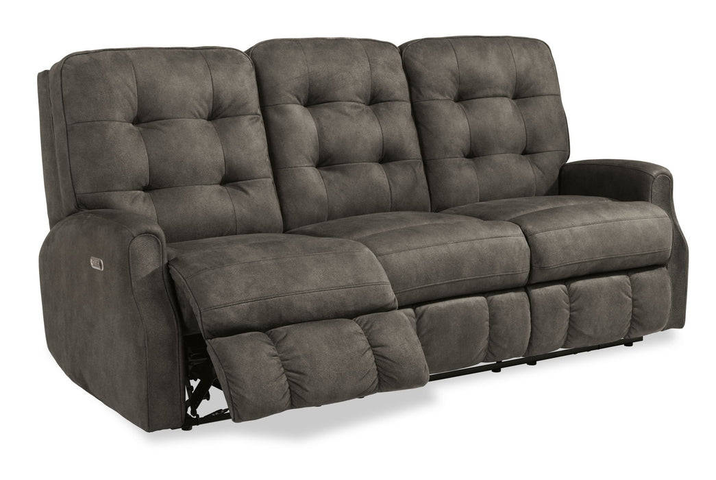 Devon - Power Reclining Sofa - Power Headrests - Fabric