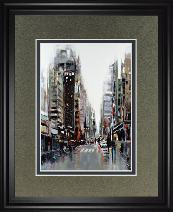 La Ville By Kadniri, A. - Framed Print Wall Art - Dark Gray