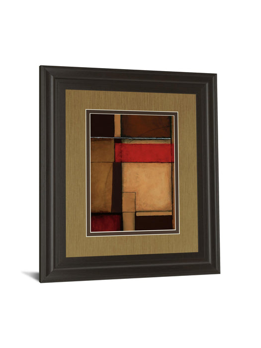 Gateways Il By Patrick St. Germain - Framed Print Wall Art - Red