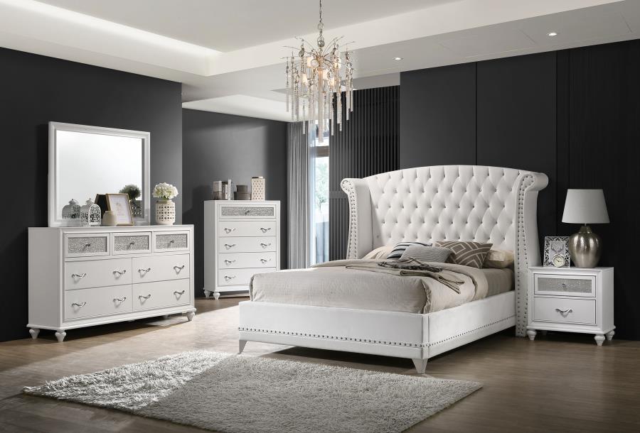 Barzini - Upholstered Wingback Bed