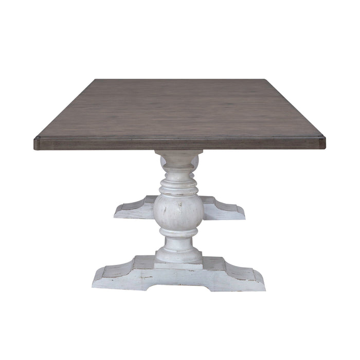 River Place - Trestle Table Set - White