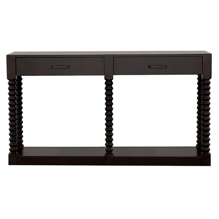 Meredith - 2-Drawer Wood Entryway Console Table - Coffee Bean