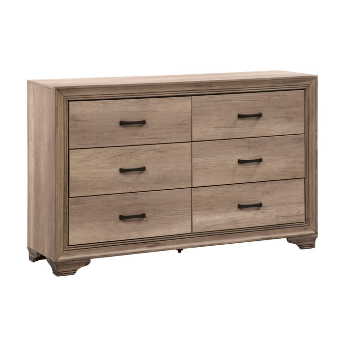 Sun Valley - 6 Drawer Dresser - Light Brown