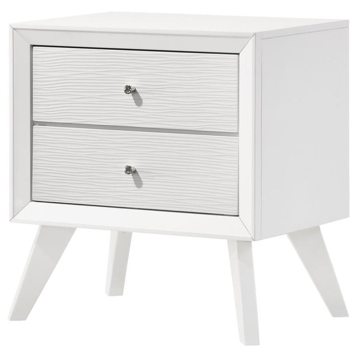 Janelle - 2-Drawer Nightstand - White