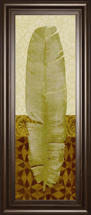 18x42 Tropical Frond I By Alonzo Saunders - Green