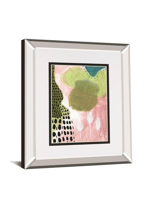 Abundance II By Lynn Mack Mirrored Frame - Pink