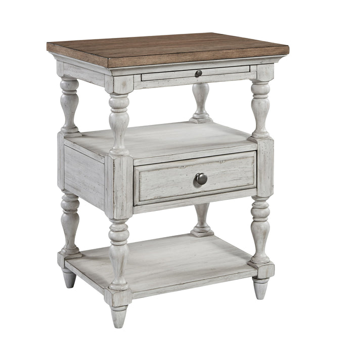 Farmhouse Reimagined - 1 Drawer Nightstand - White