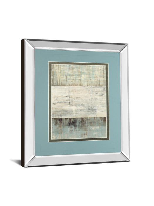 Of Fog & Snow By Heather Ross - Mirror Framed Print Wall Art - Blue