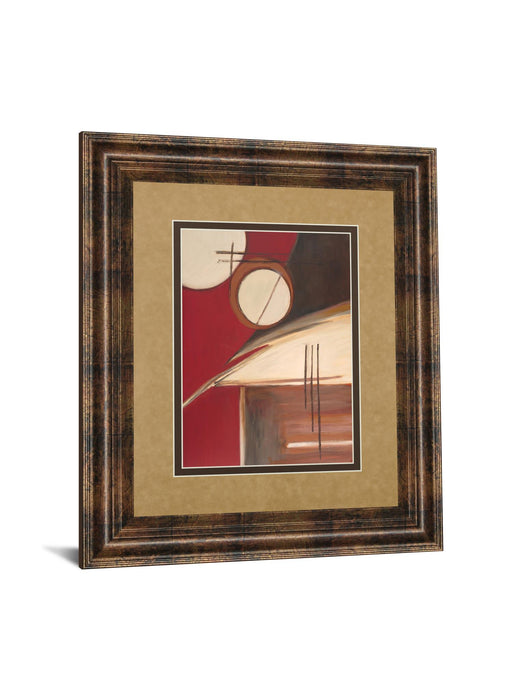 Circa Design Il By Joy Alldredge - Framed Print Wall Art - Red