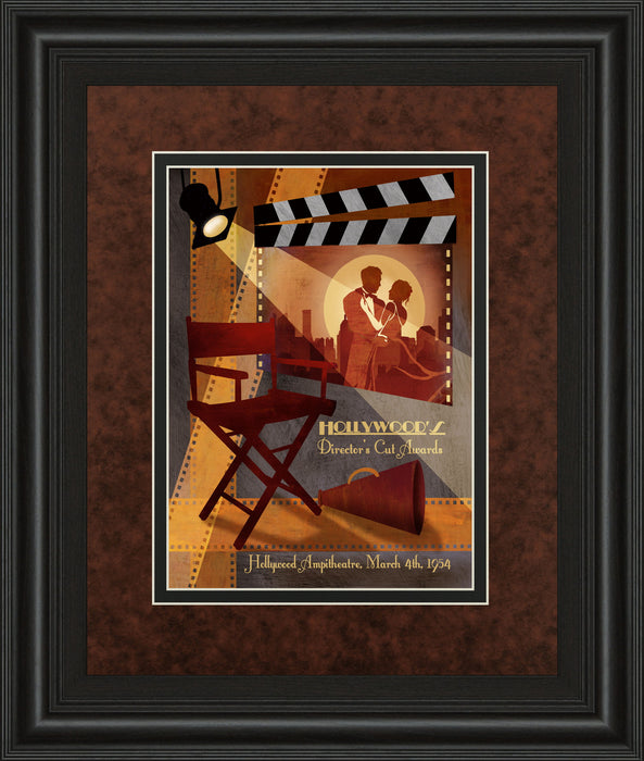 34x40 Director's Cut Awards By Conrad Knutsen - Framed Print Wall Art - Red