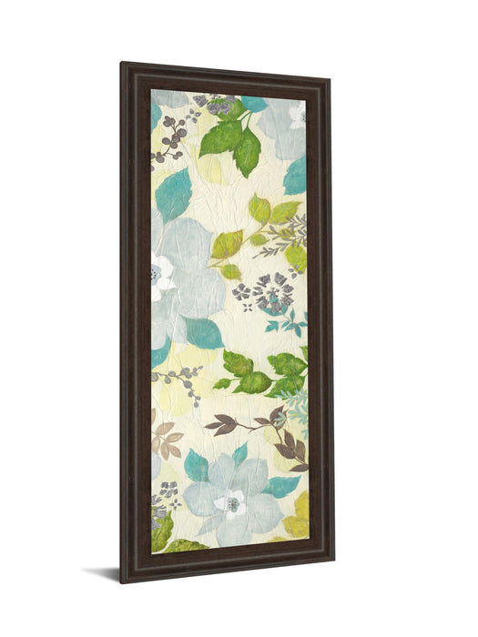 Fragrant Garden Il By Tava Studios - Framed Print Wall Art - Blue