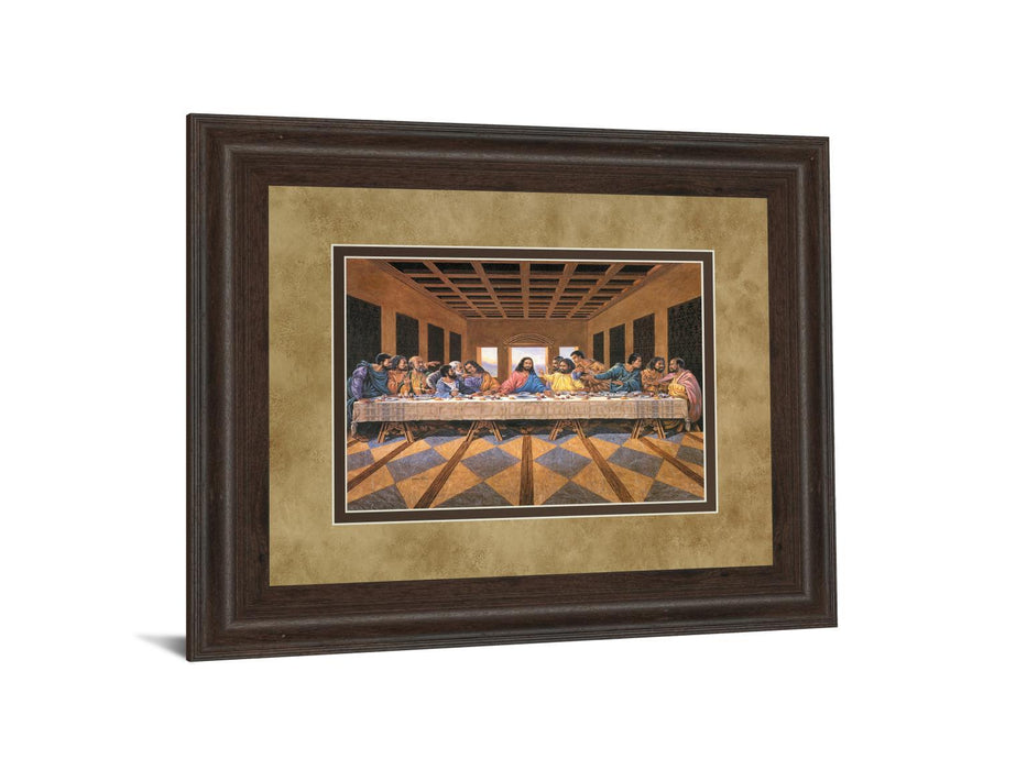 Last Supper (African American) - Framed Print Wall Art - Dark Brown