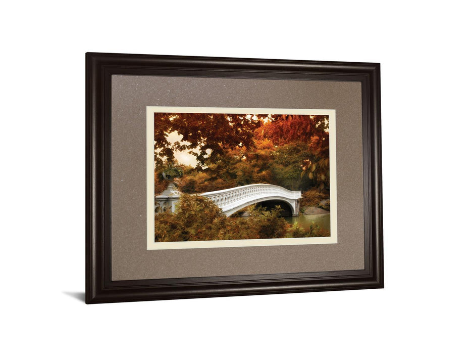 Bow Bridge By Tom Reeves - Framed Print Wall Art - White