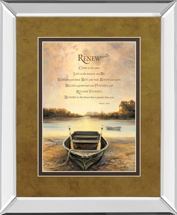 Renew By Bonnie Mohr - Framed Print Wall Art - Beige