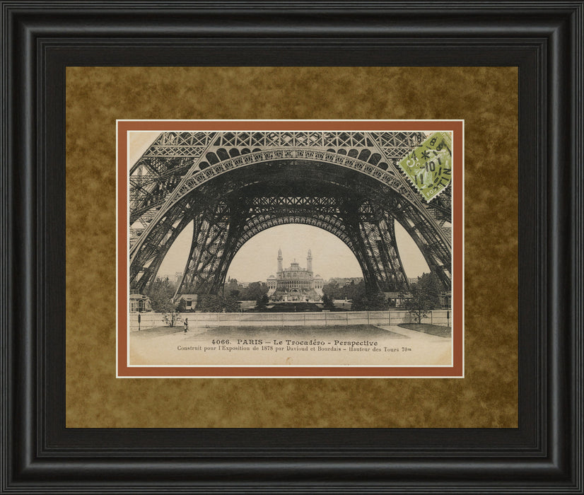 La Base De La Eifel By Wild Apple Studio - Framed Print Wall Art - Black