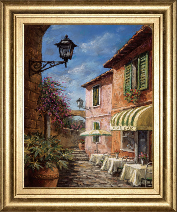 Through The Archway By Surridge, M - Framed Print Wall Art - Light Brown