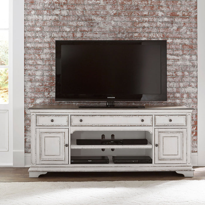 Magnolia Manor - Entertainment TV Stand - White