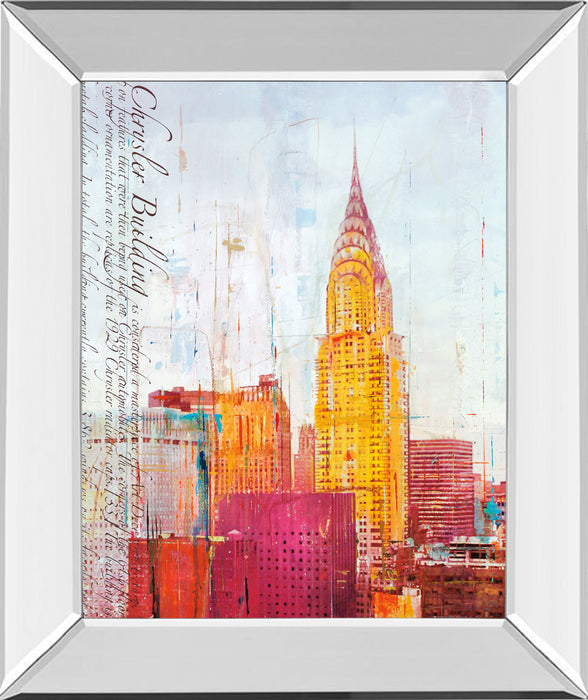 The City That Never Sleeps I By Haub - Framed Print Wall Art - Yellow